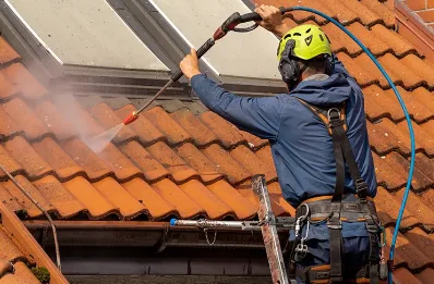Démoussage et hydrofuge de toiture à Coulombs
